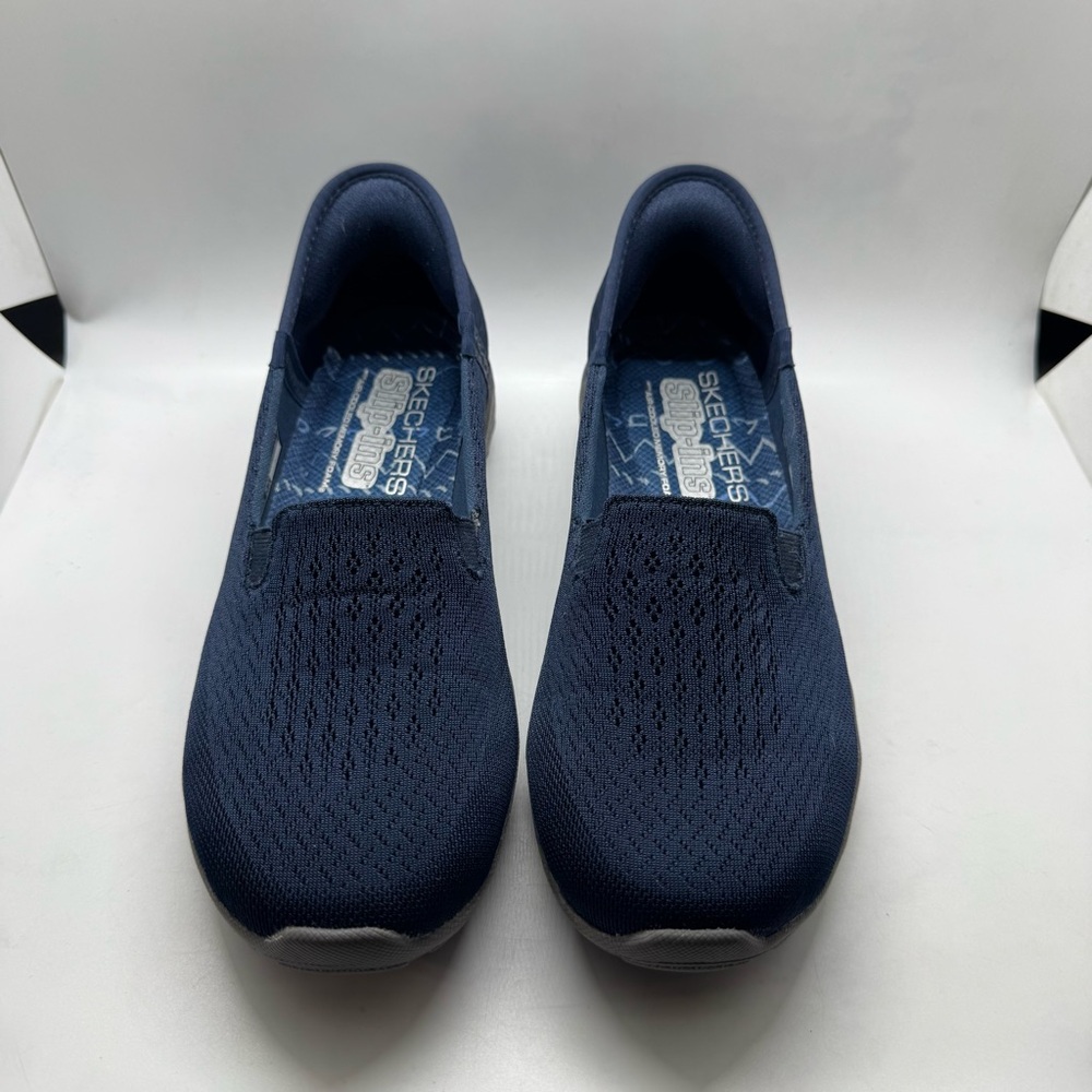Skechers Navy Slip-On Walking Shoes for Women - Picture 3 of 10